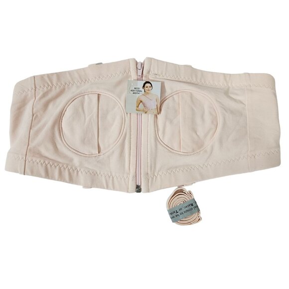 Hands-Free Pumping Bra Adjustable Fit Soft Zipper Closure Mothers - Picture 1 of 7